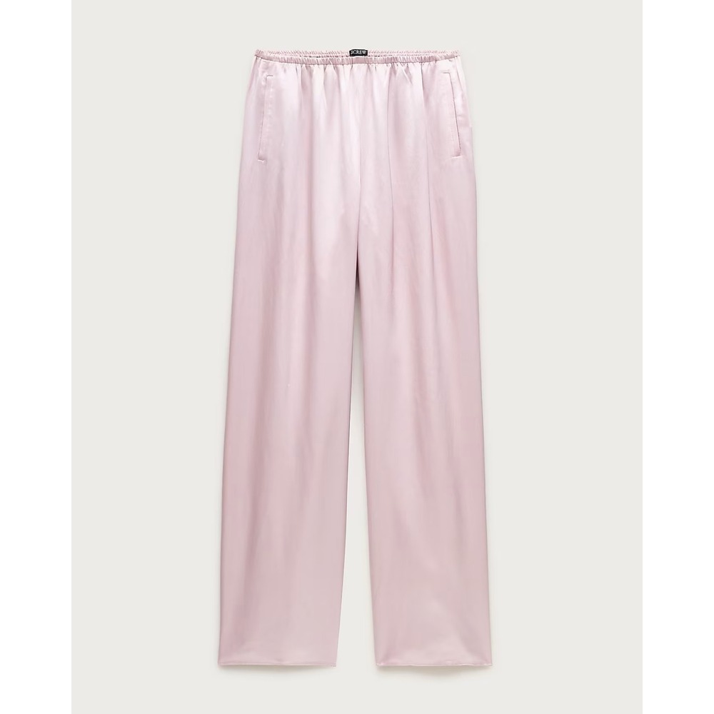 J.Crew Cosmo pant in luster charmeuse Subtle Mauve XL NWT